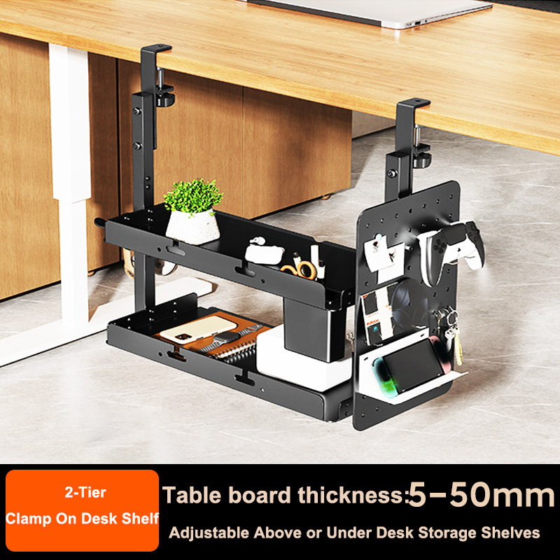 Gaming Accessories Table - Klembevestigbare 14 inch boven- en onderbouw