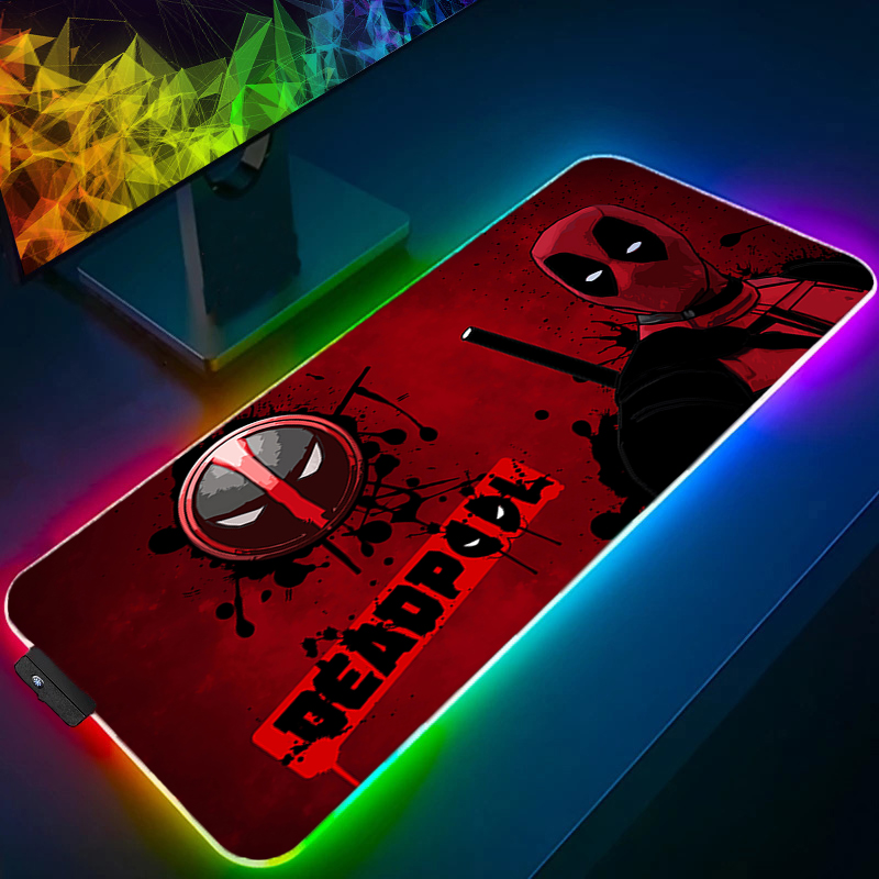 Gaming Office Accessories - LED-muismat Gaming Backlight Lock Edge Anime-accessoires