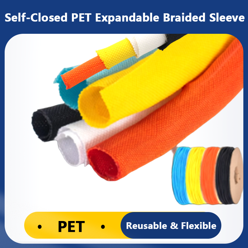 Cable Sleeve Braided - Zelfsluitende PET uitbreidbare gevlochten hoes Geïsoleerde