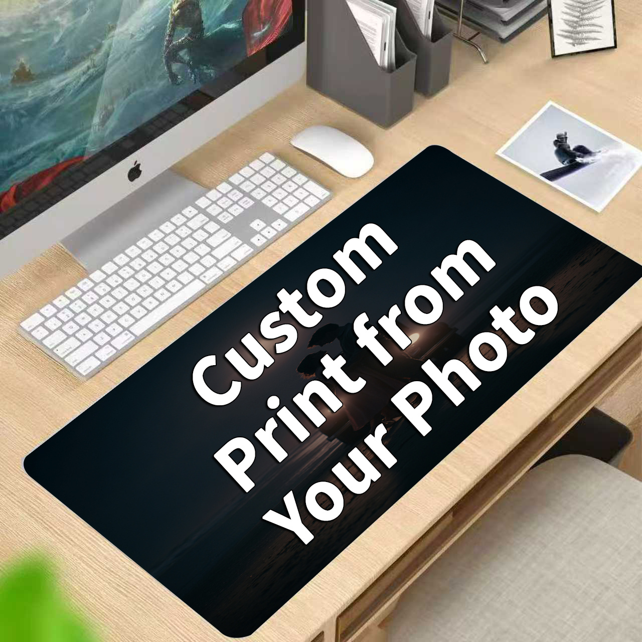 Gaming Office Accessories - Op maat gemaakte fotomuismat, gepersonaliseerde muismat,