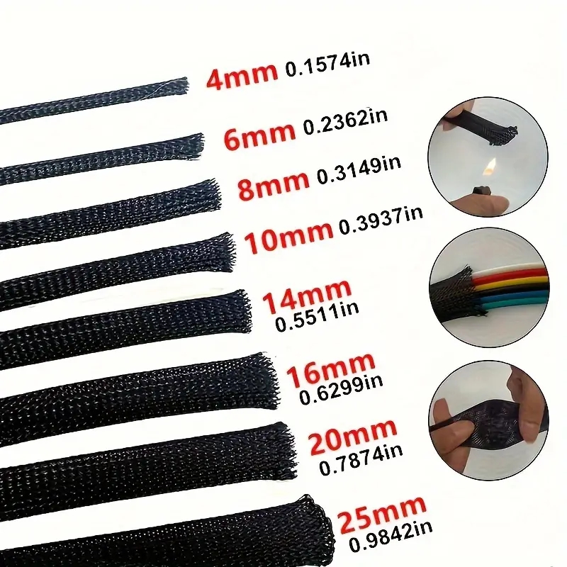 10m / 32,8 voet uitbreidbaar g - Cable Sleeve Braided recensie en prijs