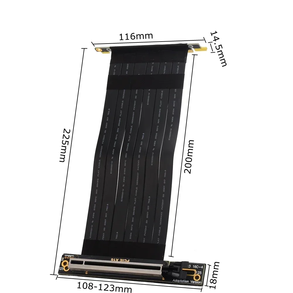 PCI Express X4 X8 X16 naar X16 - Vertical Gpu Bracket recensie en prijs