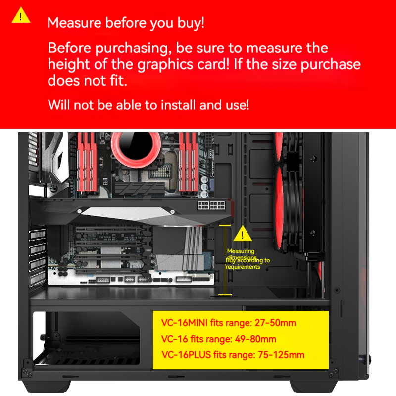 VC-16 Grafische kaart GPU-houd - Vertical Gpu Bracket recensie en prijs