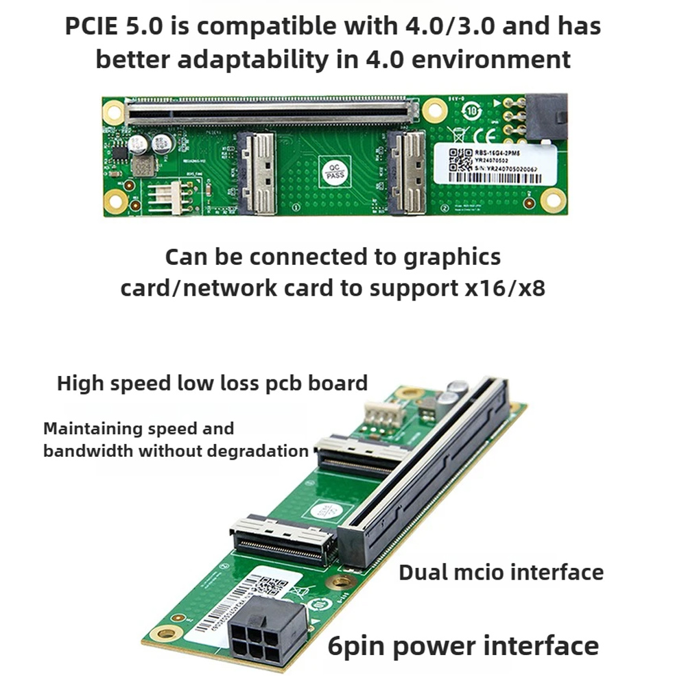 ADT-Link PCIe 5.0 X16 naar MCI - Vertical Gpu Bracket recensie en prijs
