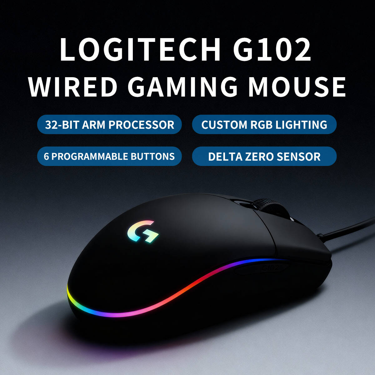 Logitech G102 Bedrade Gamingmu - Gaming Accessories Online recensie en prijs